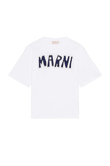 Marni Logo T-Shirt in White