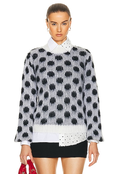 Marni Long Sleeve Sweater in Lily White