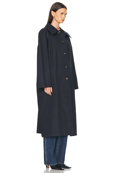 Shop Marni Duster Coat In Blublack