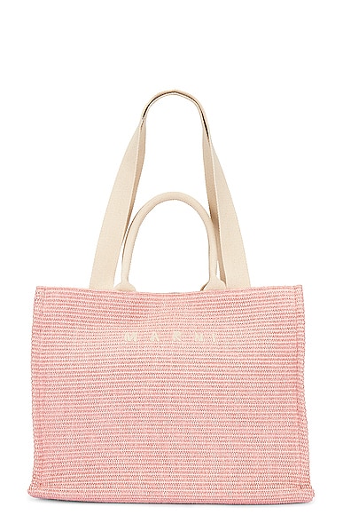Shop Marni Large Basket Bag In Light Pink