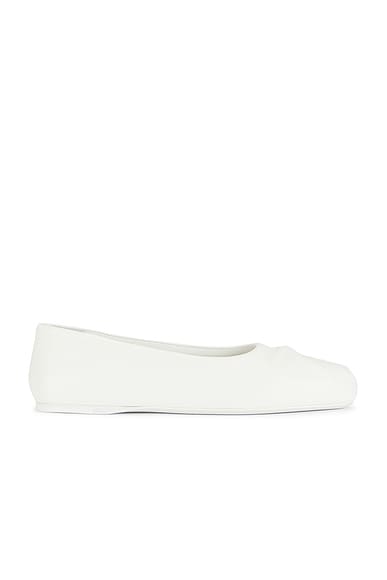 Marni Ballet Flat in Lily White