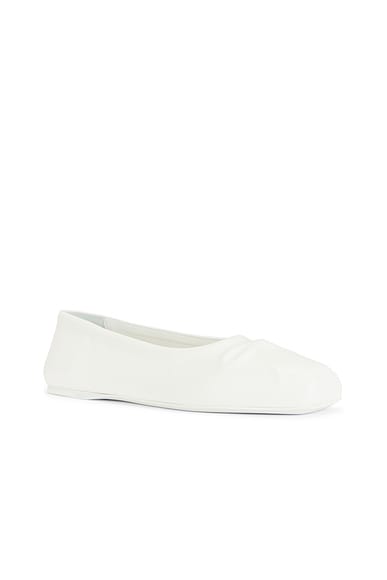 Shop Marni Ballet Flat In Lily White
