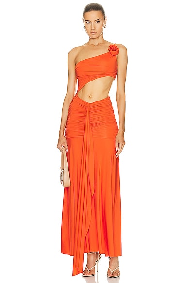 Fermina Dress in Tangerine