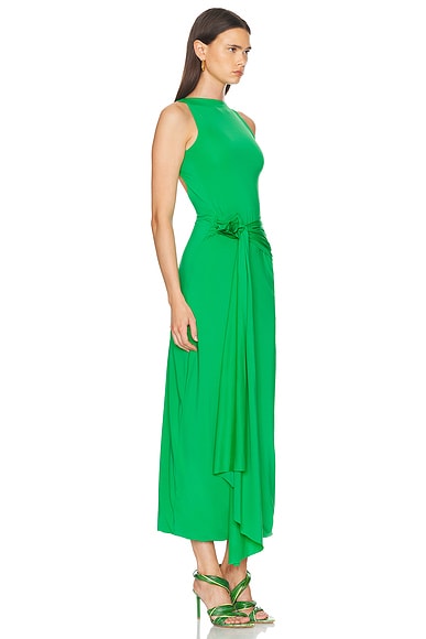 Shop Maygel Coronel Tirso Dress In Spring Green