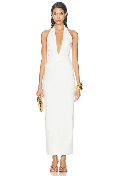 Dion Lee Whitewash Folded Sail Dress in White FWRD