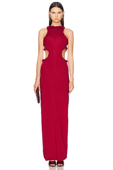 Maygel Coronel Anassa Dress in Carmesi