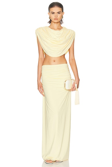 Amalra Top And Skirt Set