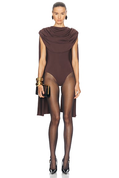 Maygel Coronel Burano Bodysuit in Brown