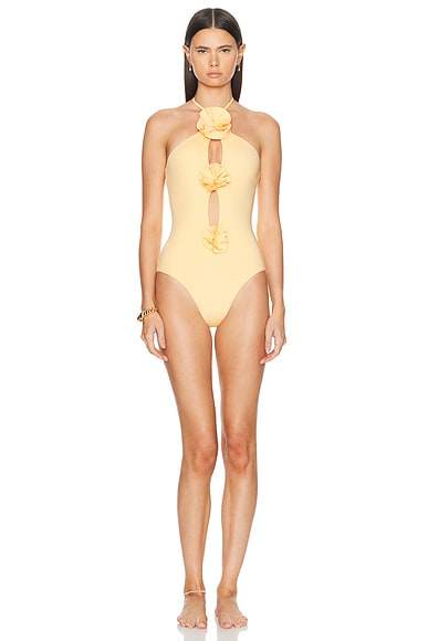 Shop Maygel Coronel Fiora One Piece Swimsuit In Melon