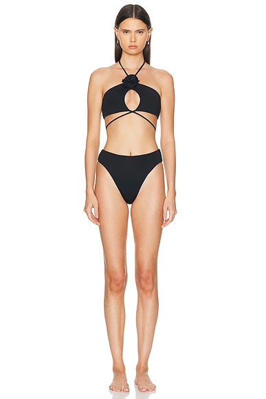 Shop Maygel Coronel Fonce Bikini Set In Black