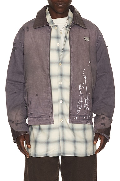 1997 Paint Splatter Canvas Work Jacket