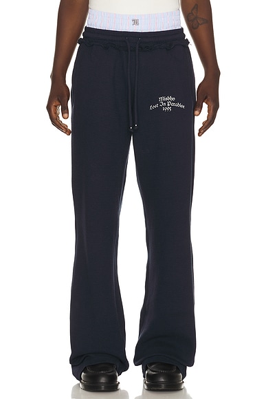 MISBHV 2in1 Stripe Sweatpants in Navy