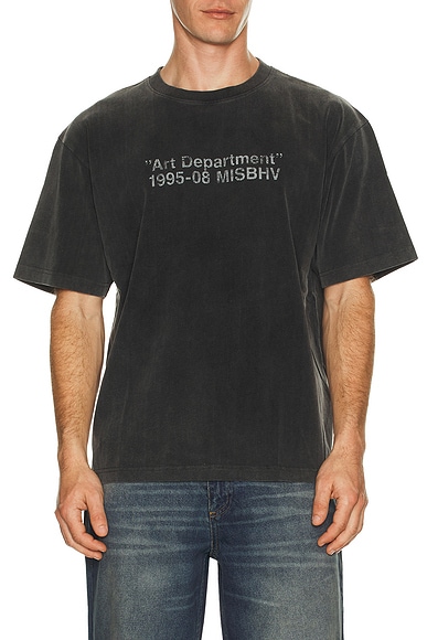 MISBHV Basic T-Shirt in Washed Black