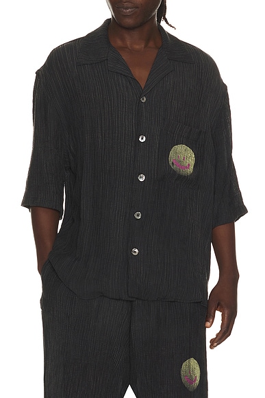 MISBHV Smile Shirt in Washed Black