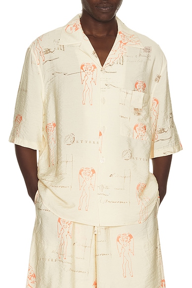 MISBHV Devil & Angel Postcard Shirt in Multi