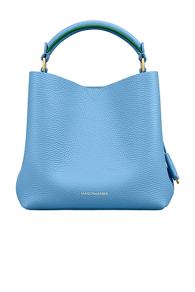 MAISON de SABRÉ The Mini Bucket Bag in Sky Emerald