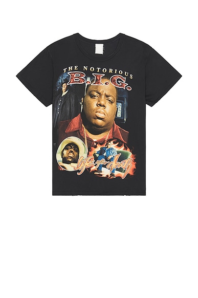 Madeworn Notorious BIG T-Shirt in Coal