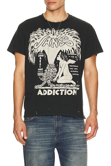 Madeworn Janes Addiction T-Shirt in Coal