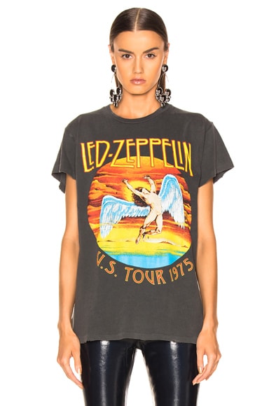 Madeworn Led Zeppelin U.S. Tour 1975 Crew Tee in Pigment | FWRD