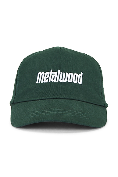 Metalwood Studio Metal Logo 5-Panel Hat in Spruce
