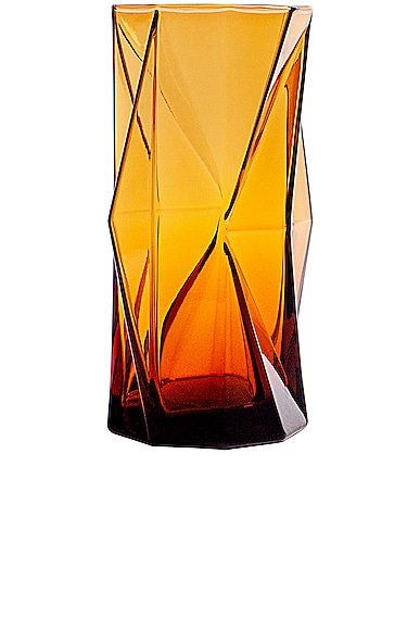 Max Id Ny Ghost Highball Glass Pair In Amber