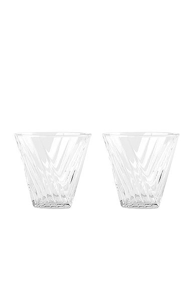 MAX ID NY Vee Tumbler Pair in Clear