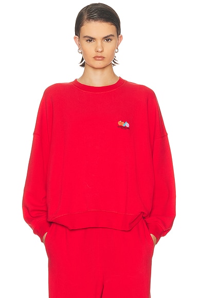 American Vintage Atubay Sweatshirt in Tomate