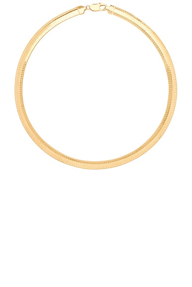Shop Megaā Omega 8 Necklace In 14k Yellow Gold Plated