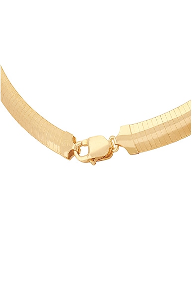 Shop Megaā Omega 8 Necklace In 14k Yellow Gold Plated