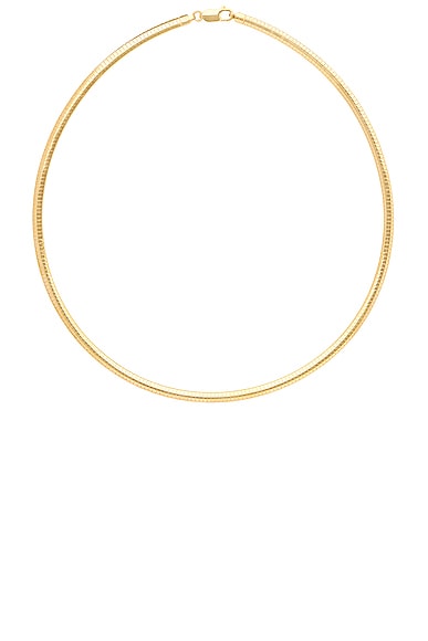 MEGA Omega 4 Necklace in 14k Yellow Gold Plated