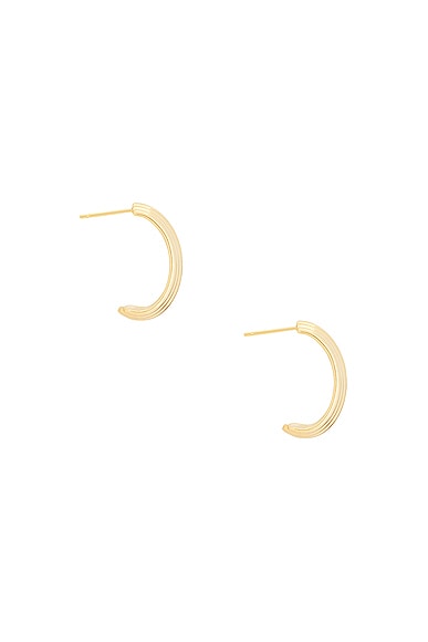 Shop Megaā Large Waterfall Earring In 14k Yellow Gold Plated