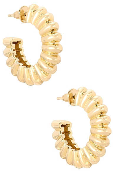 MEGA Twixie Hoop Earrings in 14k Gold Plated