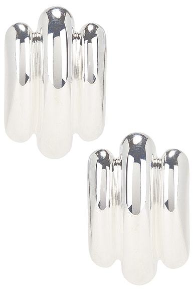 MEGA Les Tubes Earrings in Sterling Silver
