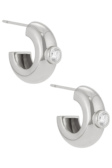 MEGA Large Donut Earrings in Sterling Silver
