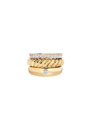 MEGA The Twisted Stack in 14k Gold Plated