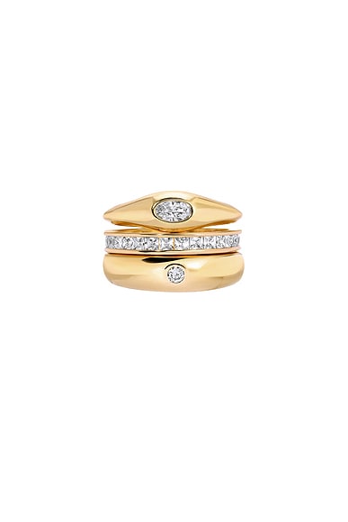 MEGA The Stormy Stack in 14k Gold Plated