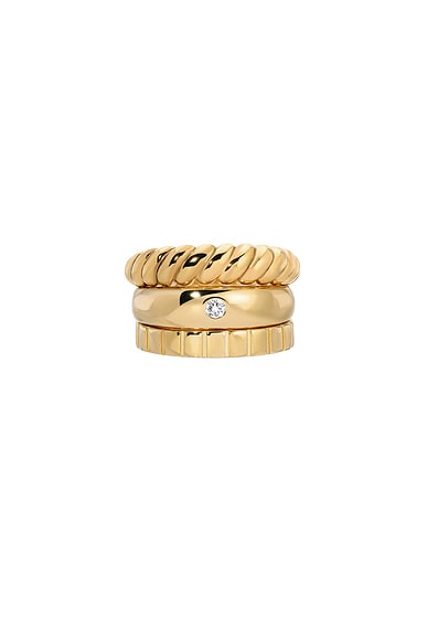 MEGA Ring Stack in 14k Gold Plated