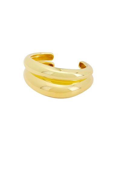 MEGA The Classic Duo Cuff Bracelet in Brass & 14k Gold Vermeil