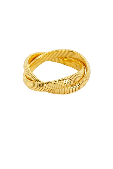 MEGA Crossover Cobra Bracelet in Brass & 14k Gold Vermeil
