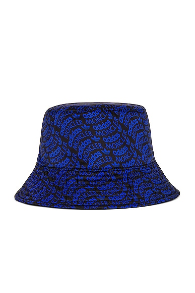 Shop Moncler Genius X Adidas Bucket Hat In Blue