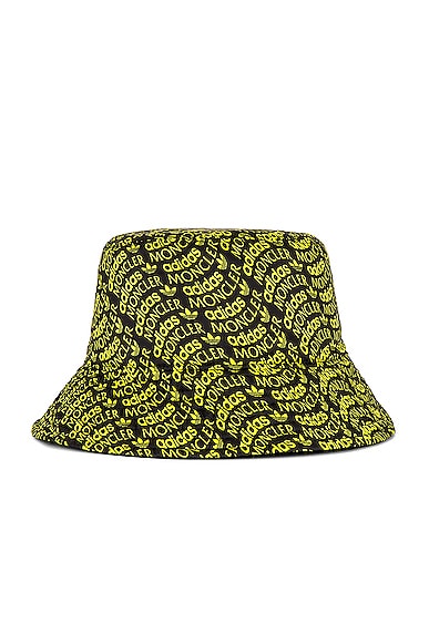 Shop Moncler Genius X Adidas Bucket Hat In Olive