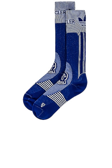 Shop Moncler Genius X Adidas Socks In Blue