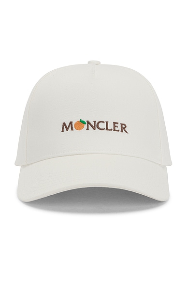 Moncler Genius X Gilga Farm By Donald Glover Baseball Cap in White