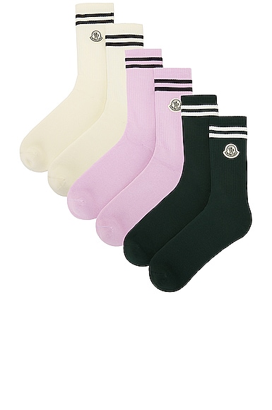 Shop Moncler Genius X Fragment Socks In Multi