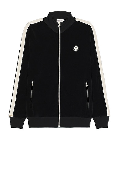 x Palm Angels Zip Up Sweater in Black