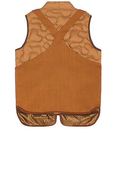 Shop Moncler Genius Moncler X Salehe Bembury Sierpinski Vest In Brown