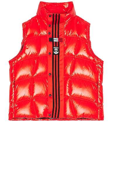 Moncler Genius X Adidas Bozon Down Vest In Red
