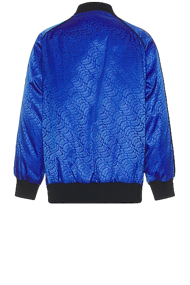 Shop Moncler Genius X Adidas Seelos Bomber Jacket In Blue