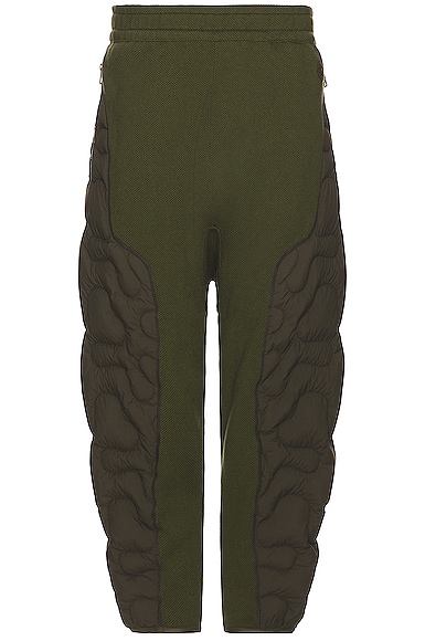 Moncler x Salehe Bembury Jersey Pant in Dark Green