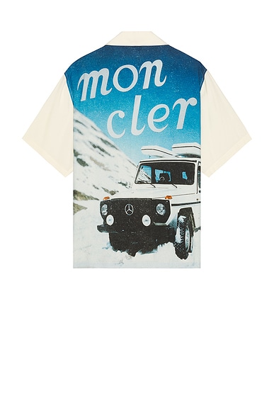 Moncler Genius X Mercedes Benz By Nigo Shirt in Baby Powder